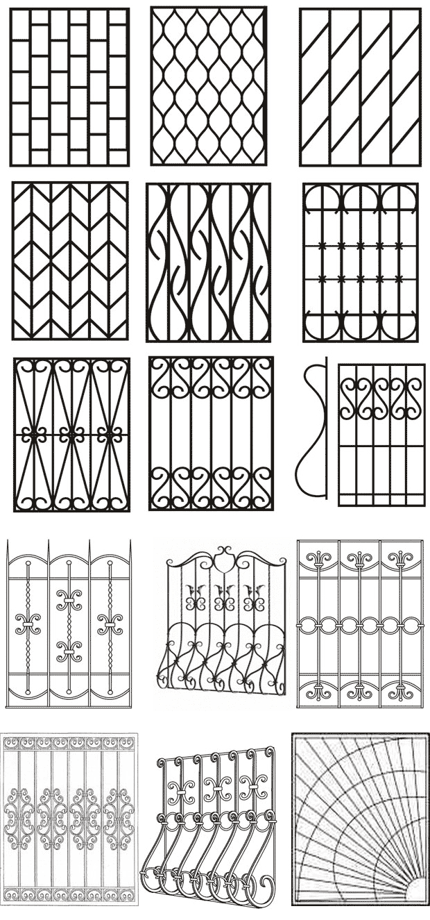 Решетки на окна своими руками чертежи