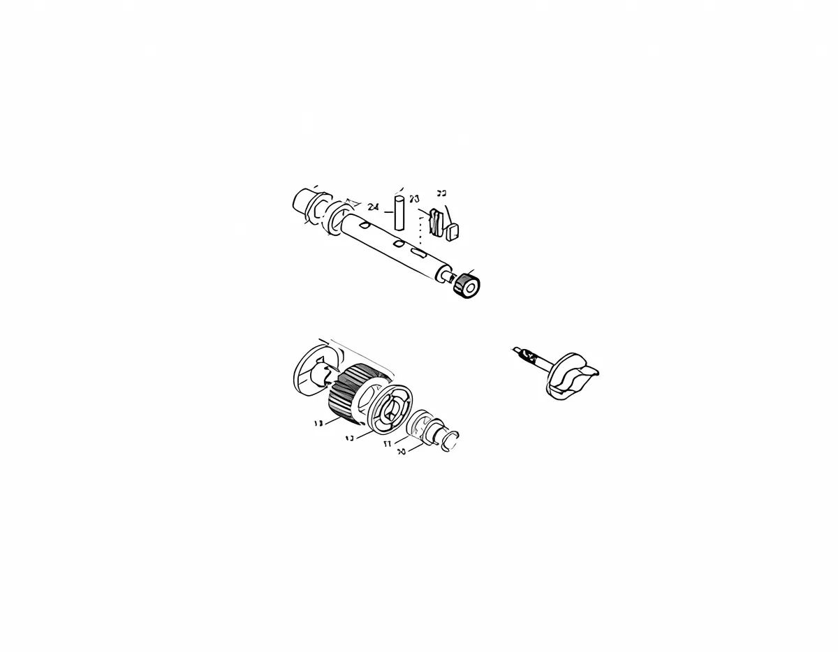 CAME 119RIBX015 выходной вал BX-E