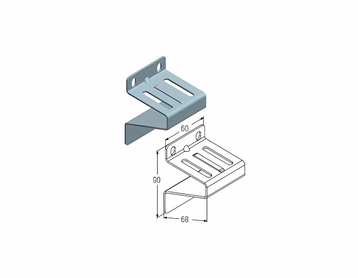 Alutech RBI123 кронштейн боковой