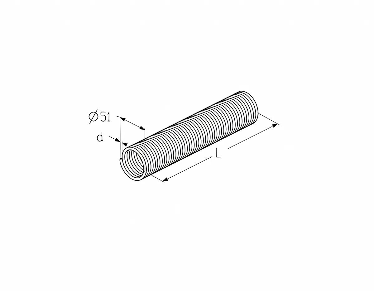 Alutech TSA45x51x1100L пружина левая