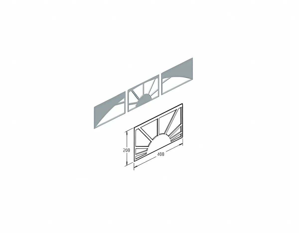 Alutech Sunrise 3 DIS043 комплект вставок декоративных