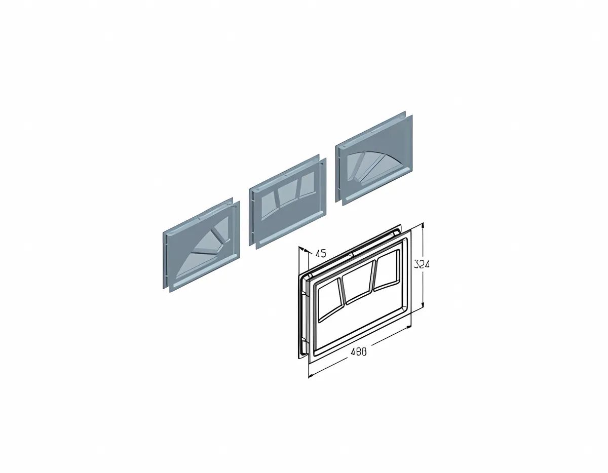 Alutech Sunburst 3 W042 комплект вставок светопрозрачных декоративных